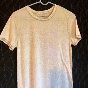 Green flowered Lucky brand shirt